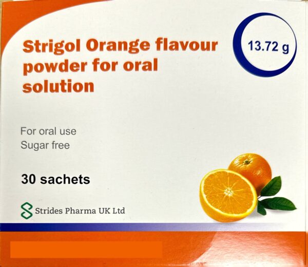 Strigol Orange flavour Oral solution – 30 Sachets  -  Constipation