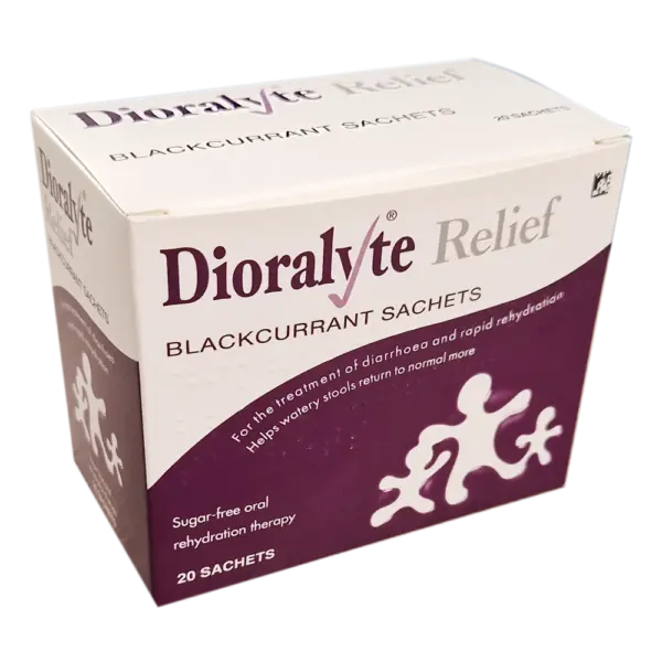 Dioralyte Relief Rehydration Sachets Blackcurrant – 20 Sachets  -  Dehydration
