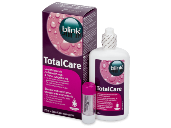 Blink TotalCare Disinfecting, Lens solution + Lens Case – 120ml  -  Contact Lens Solution