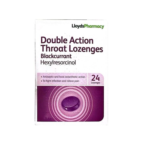 Double Action Throat Blackcurrant Lozenges