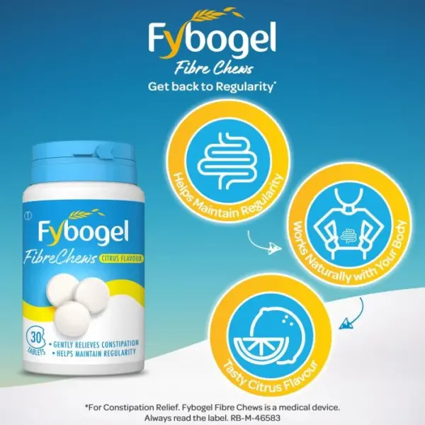 Fybogel Fibre Chews 30 Tablets