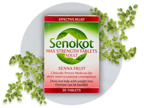 Senokot Max Strength Senna Laxative – 10 Tablets  -  Constipation