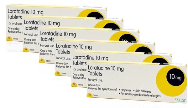Loratadine 10mg – Hay Fever & Allergy Relief – 360 Tablets