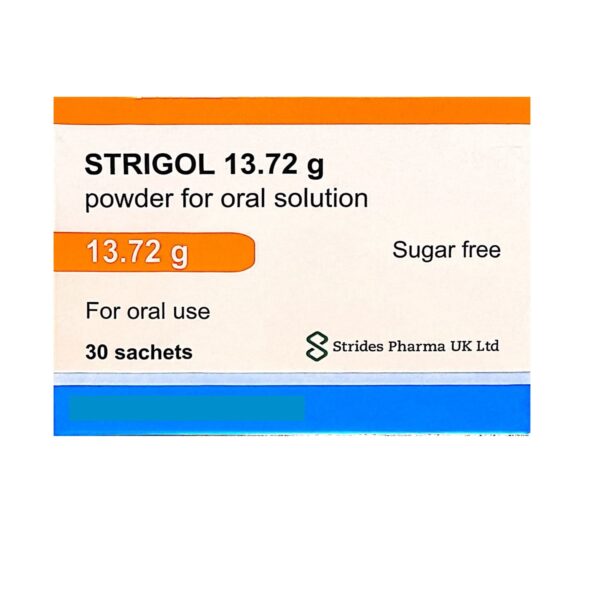Strigol Plain flavour Oral solution – 30 Sachets  -  Constipation